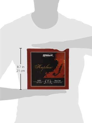 D'Addario Kaplan Bass String Set, 3/4 Scale, Light Tension