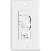 Maxim Lighting FCT88801WT Accessory - AC Wall Control Light Dimming and Fan Control