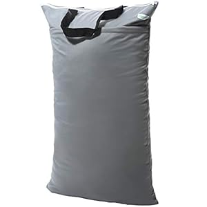 wegreeco Reusable Hanging Wet Dry Cloth Diaper Bag (Grey)