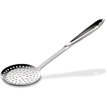 All-Clad T108 Stainless Steel Skimmer Kitchen Tool, 13-Inch, Silver - 8700800652