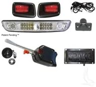 Parts Direct Standard Street Package LED Light Bar & Taillight Kit for EZGO TXT Golf Cart 1996-2013