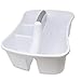LavoHome Bath Kitchen Divided Compartment Caddy Storage Sink Organizer Janitors Bucket Cleaning Storage Holder Shower Supplies Cabinet Container