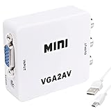 XMSJSIY VGA to AV RCA Composite Converter Adapter