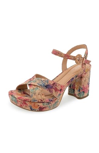 Kenneth Cole REACTION REEVA PLATFORM ROSE MULTI CORK at Amazon