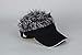 Flair Hair Black Visor with Grey Hair