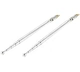 E-outstanding 1 Pair AM FM Radio Universal Antenna,Stretched Length 23cm 9