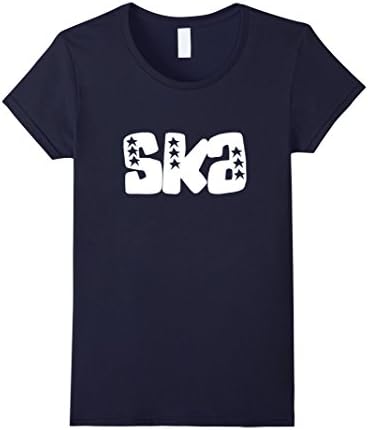 Womens Ska Music T-Shirt Small Navy