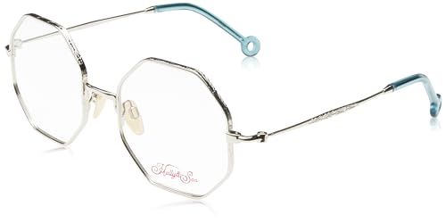 Hally & Son Eyeglass Frame HS904C03 Silver 52/20/140 Donna Occhiali, argento, 52/20/140