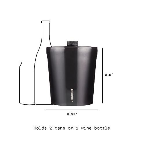 Corkcicle TripleWalled Insulated Stainless Steel Ice Bucket With Lid, Keep Beverages Cold for