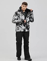 YEEFINE Men's Ski Suit Waterproof Snow Suits Two