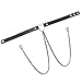 PiercingJ Adjustable Women Punk Choker Necklace Collar with Metal Body Chain Goth Ring Non-Piercing Faux Body Jewelry