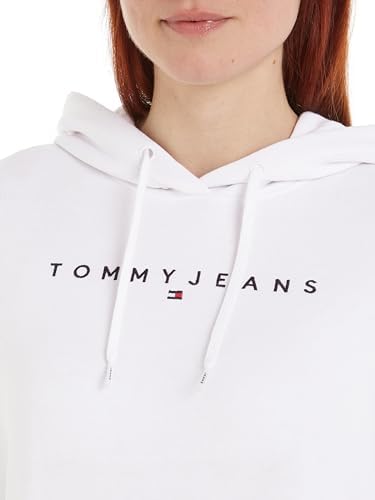 Donna Felpa Regular Fit con Cappuccio, Bianco (White), XXS