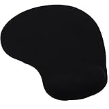 LAOZHOU Mouse Pad with Gel Wrist Support (Black)