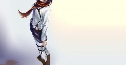 Mikasa Ackerman Big Size Mouse Pad Mousepad Dimensions: 23.6 x 13.8 x 0.12inch(60x35x0.2cm)