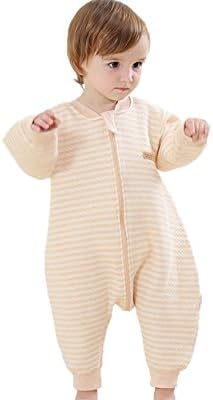 Quavey winter Baby Boy Girls Sleeping Bag Cotton Wearable Blanket Long Sleeves with feet(X-Large)