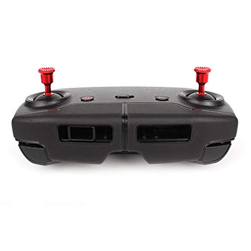 Aluminium Alloy Thumbsticks,TLT Retail Compatible DJI Mavic 2 Pro/Zoom Remote Control Thumb Rocker Stick Cover Protector (1 pair) (Red) - Thumbnail 4