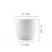 T4U 6 Inch Plastic Self Watering Planter with Water Level Indicator White Set of 4, Modern Decorative Planter Pot for All House Plants, Flowers, Herbs, African Violets, Succulents