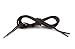 OrthoStep Waxed Extra Thin Dress Round Brown 30 inch Shoelaces 2 Pair Pack