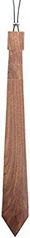 Ukerdo Men's Handmade Solid Wood Tie Wooden Neck Ties Collapsible Necktie