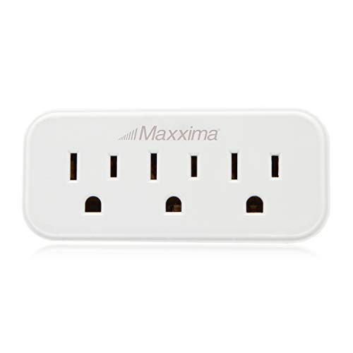 Maxxima 3 Grounded Multi Outlet Adapter Wall Plug, Turn one outlet into 3, Outlet Extender Wall Tap, 3 Way Plug Splitter… - Image 2
