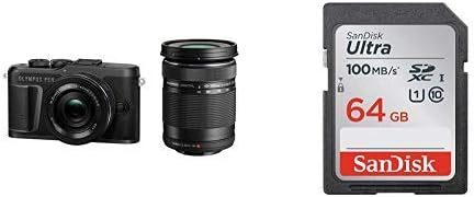 Sdカードセット Olympus ミラーレス一眼カメラ Pen E Pl10 Ezダブルズームキット 出群 ブラック Sdカード 64gb Sandisk Sdxc Class10 Ultra Uhs I Sdsdunr 064g Ghenn