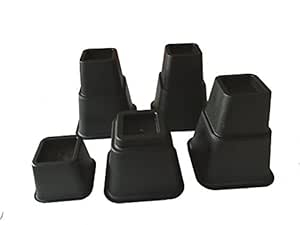 Elevadores para patas de cama (ajuste a 3 alturas): Amazon.es: Hogar