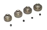 Hardcoated Aluminum 48p Pinion Gear Set (23T 24T 25T 26T) 48 Pitch - Associated Losi TLR Traxxas HPI