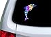 Rogue River Tactical Dolphin Jumping Sticker Bumper Car Decal Gift Colorful Groovy Psychedelic Tie Dye