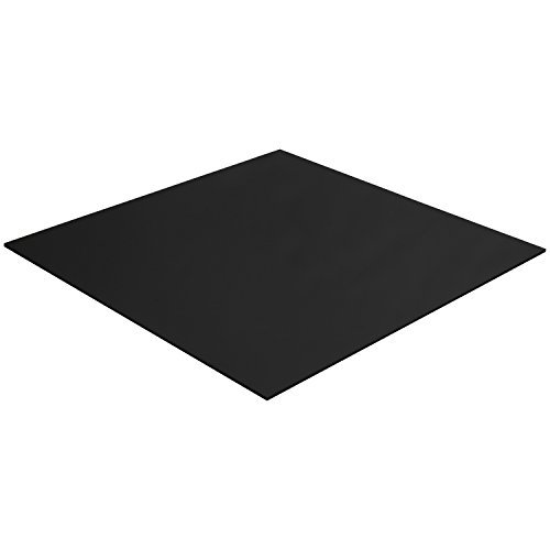 Acrylic Plexiglass Sheet – 1/8” Thick - Heavy Duty Lucite Plastic Board for DIY and Art Projects, Décor and Home Improvement – Weather and UV Resistant - Glass Replacement(12 X 12 Black)