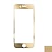 Colorful Premium Tempered Protective Mirror Effect Glass Film Screen Protector for iPhone 6/6s with High Definition (HD) Anti-Scratch (Gold-Front+Back)