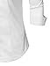 LE3NO Womens Roll Up 3/4 Sleeve Button Down Shirt with Stretch, L3NWT574A_WHITE, Medium