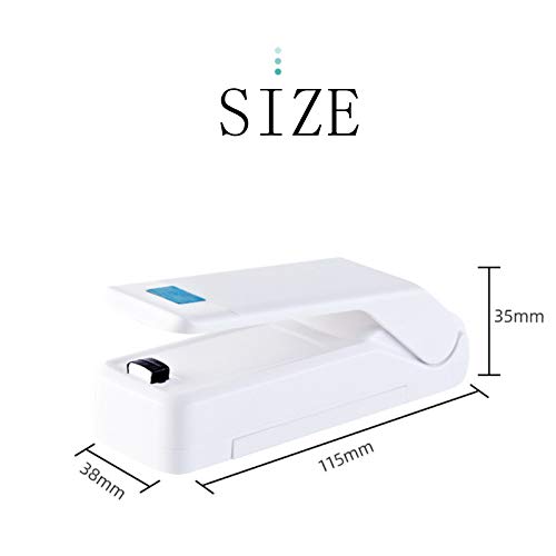 Mini Portable Bag Sealer, Handheld Three gear adjustment vacuum sealer machine for Food,suitable for Chip Bags, Plastic Food Storage Bags, Snack & Cereal Bags (Black)