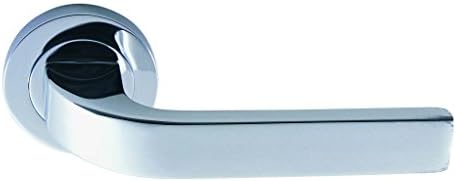 Tutku Lever On Round Rose In Polished Chrome