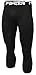 Tesla TM-YUC32-BLK_Medium Men's Compression Capri Shorts Baselayer Cool Dry Sports Tights YUC32