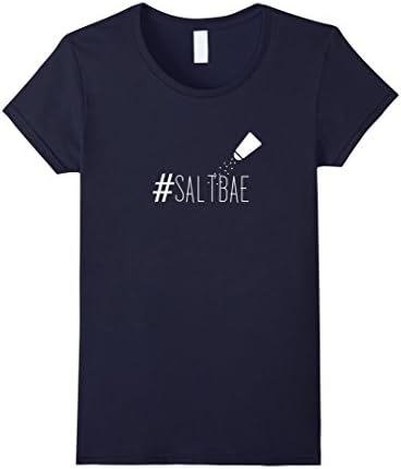 Women's #Saltbae Meme Shirt Large Navy