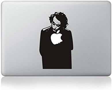 The Joker Macbook Apple Macbook Decal Sticker - Black