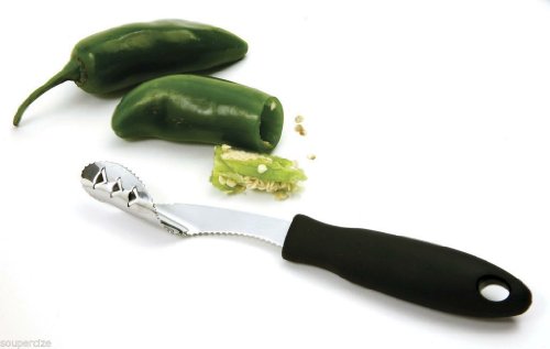 Jalapeno Pepper Corer Soft Grip-ez Stainless Steel Serrated Remover