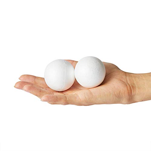 Foam Balls for Crafts, 24Pack Smooth Styrofoam Balls, 2 Inches in