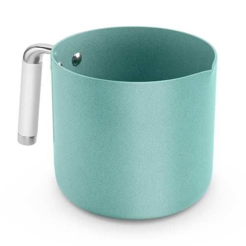 JadeCook Pocillo Lechero, Hervidor de Agua de 1.8 Lts Antiadherente 14 cm Premium Olla para Cafe Hervidor de Leche