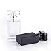 30ML Glass Refillable Perfume Bottle, Portable Square Cologne Empty Atomizer Bottle for Travel (Transparent)