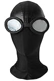 Newhui Into The Spider-Verse Peter Parker Spider Noir Cosplay Mask Goggles Headgear Black