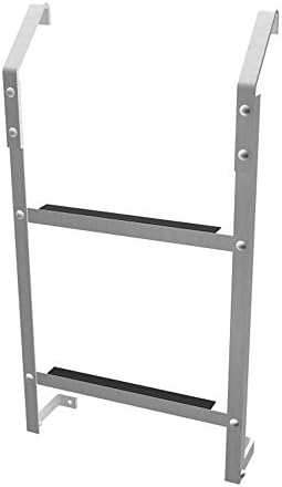 2-Step Aluminum Basement Window Well Egress Escape Ladder