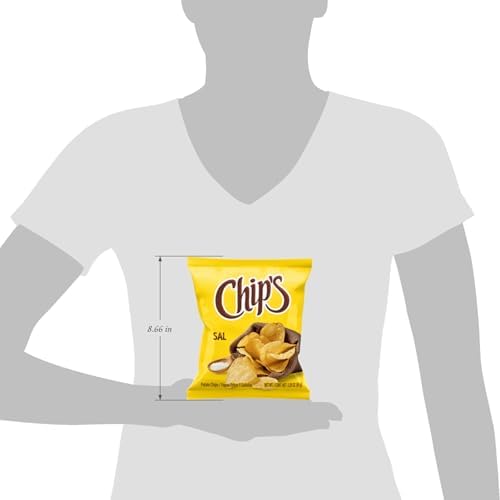 CHIP’S SALTED POTATO CHIPS, CLASSIC CRUNCH, MEXICAN-STYLE SNACK, 2.29 OZ SNACK SIZE BAG