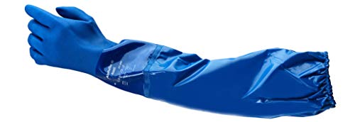 Ansell AlphaTec 23-201 Work Gloves in PVC, Food Approved, Dexterity and Flexibility at Low Temperatures, Dipped Rough Finish for Enhanched Grip, Size 9/L (6 Pairs)