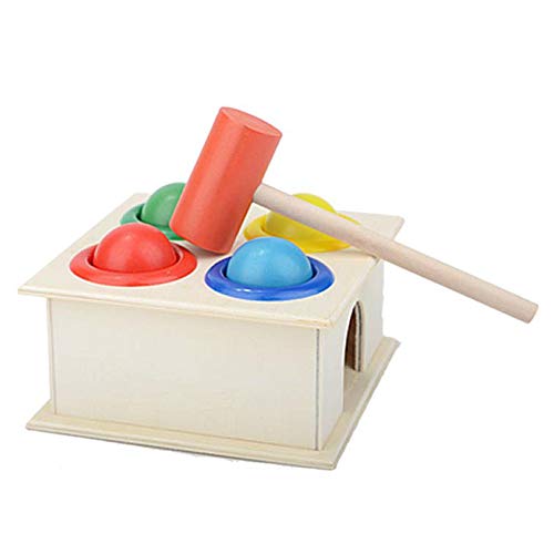Kids Wooden Hammering Educational Toy Children Hammer Balls Early Learning Game