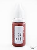 15ml MICROBLADING BioTouch DARK RED Cosmetic Pigment Color Tattoo Ink LARGE Bottle pigment professionally tested permanent makeup supplies Eyebrow Lip Eyeliner microblading supplies pigment