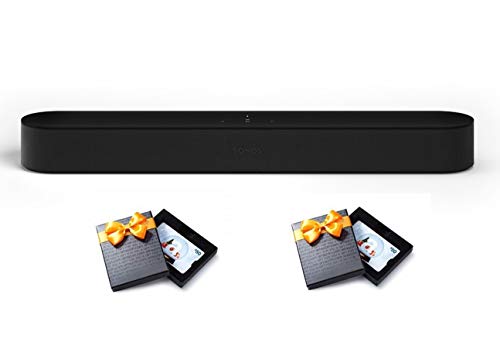 Sonos Beam – Smart TV Sound Bar with Amazon Alexa Built-in – Black with $100 of Amazon.com Gift Cards (2 $50 Gift Cards)