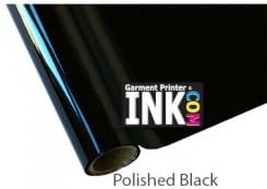Laser Transfer DTG Foil 12"x100' Rolls for Transfer and DTG Printing , Polished Black