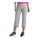 Womens Dri-more Stretch Core Capri Bermuda Pants Activewear Loungewear (L, Gray)