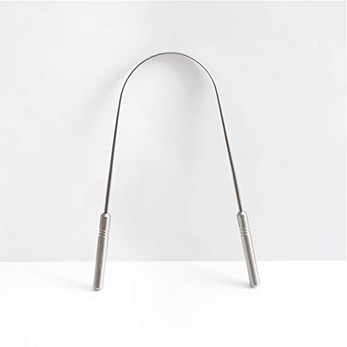 Tongue Scraper Cleaner - Medical Grade Stainless Steel Metal - Get Rid of Bacteria and Bad Breath - by Wowe LifeStyle Products